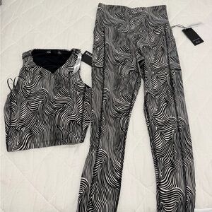Bailey 44 Black and White Swirl Leggings Set